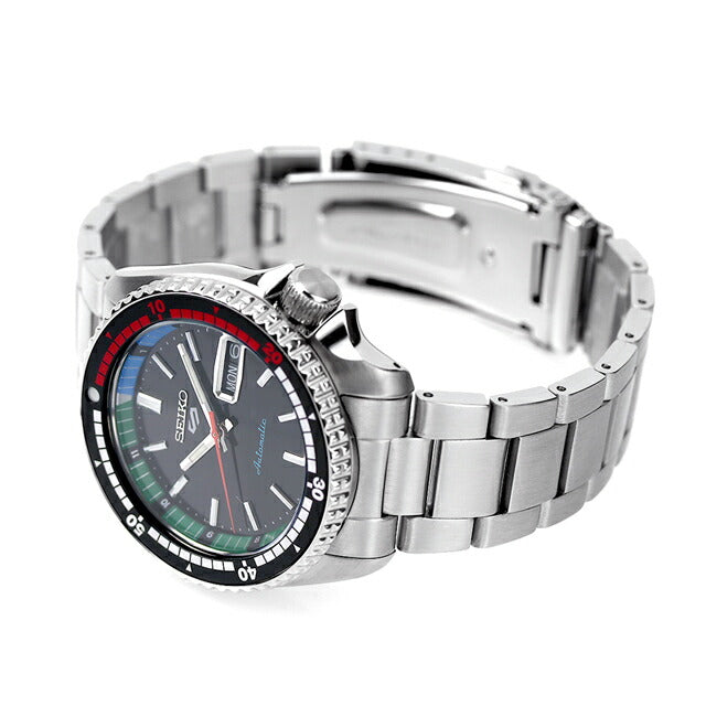 セイコー5 スポーツ SKX Series 自動巻き 腕時計 ブランド メンズ SEIKO SBSA221 ブラック 黒 SBSA221