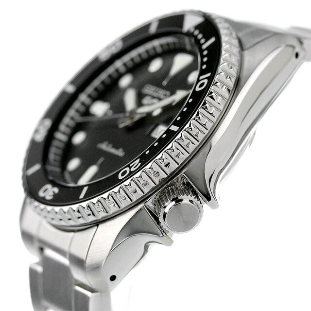 セイコー5 スポーツ SKX Series 自動巻き 機械式 腕時計 ブランド メンズ レディース SEIKO SBSA225 アナログ ブラック 黒 日本製 SBSA225