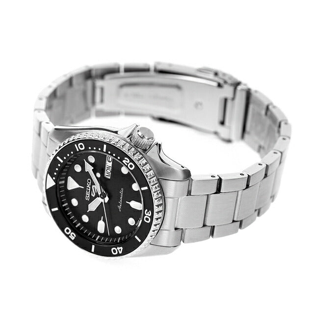 セイコー5 スポーツ SKX Series 自動巻き 機械式 腕時計 ブランド メンズ レディース SEIKO SBSA225 アナログ ブラック 黒 日本製 SBSA225