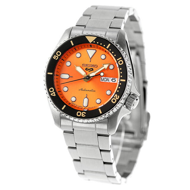 セイコー5 スポーツ SKX Series 自動巻き 機械式 腕時計 ブランド メンズ レディース SEIKO SBSA231 アナログ オレンジ 日本製 SBSA231