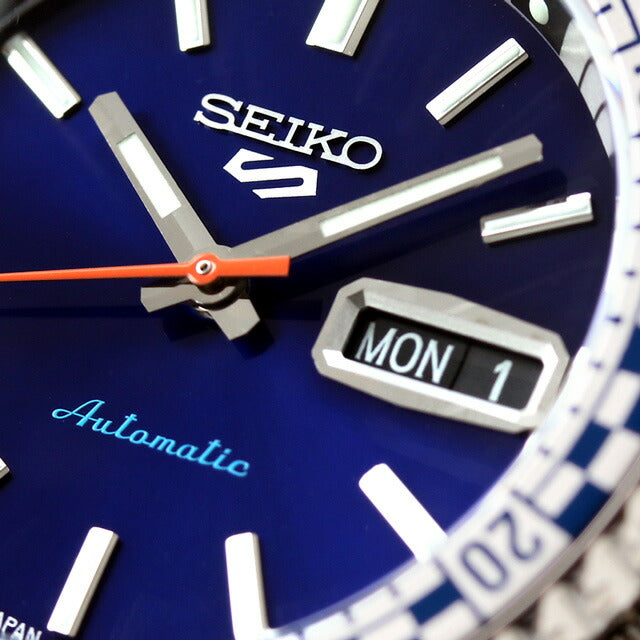 セイコー5 スポーツ チェッカーフラグ 自動巻き 腕時計 ブランド メンズ Seiko 5 Sports SKX Series SBSA243 アナログ ブルー 日本製 SBSA243