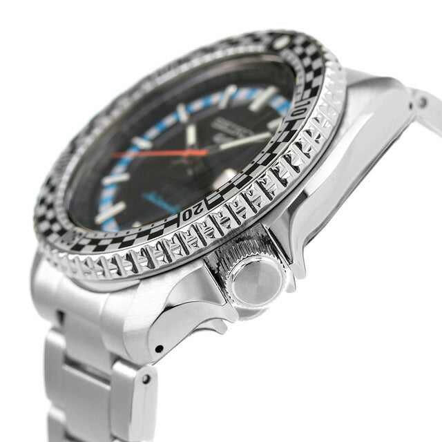 セイコー5 スポーツ チェッカーフラグ 自動巻き 腕時計 ブランド メンズ Seiko 5 Sports SKX Series SBSA245 アナログ ブラック 黒 日本製 SBSA245
