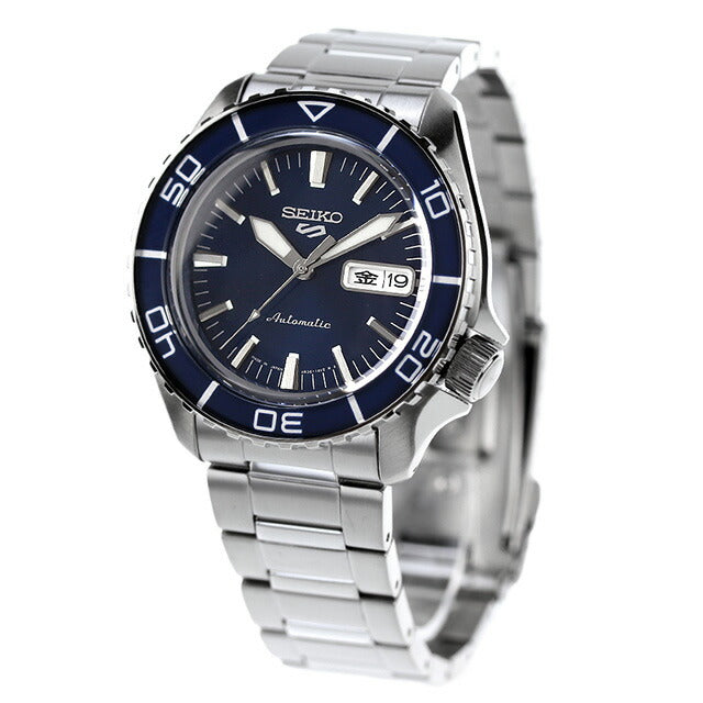 セイコー5 スポーツ スーツ スタイル 自動巻き 腕時計 ブランド メンズ Seiko 5 Sports SKX Series SBSA259 アナログ ネイビー 日本製 SBSA259