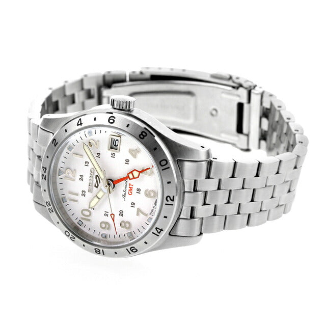 セイコー5 スポーツ フィールド GMT スポーツ スタイル 自動巻き 腕時計 ブランド メンズ Seiko 5 Sports Field Series SBSC009 ホワイト SBSC009