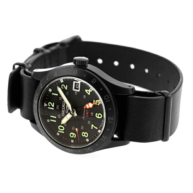 セイコー5 スポーツ フィールド GMT ストリート スタイル 自動巻き 腕時計 ブランド メンズ Seiko 5 Sports Field Series SBSC013 ブラック SBSC013