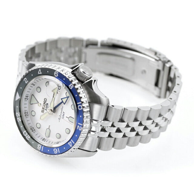 セイコー5 スポーツ SKX Series GMT 自動巻き 腕時計 ブランド メンズ Seiko 5 Sports SBSC017 アナログ シルバー 日本製 SBSC017