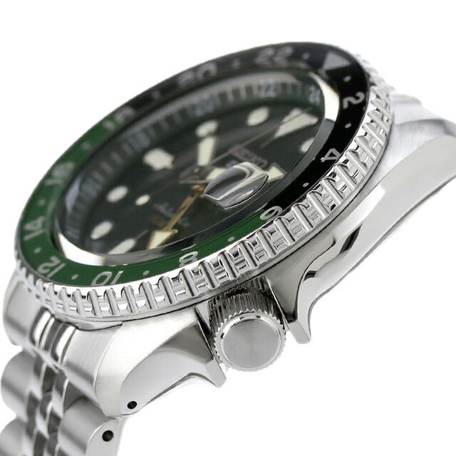 セイコー5 スポーツ SKX Series GMT 自動巻き 腕時計 ブランド メンズ Seiko 5 Sports SBSC019 アナログ グリーン 日本製 SBSC019