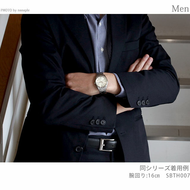 セイコーセレクション メンズ アナログクオーツ デイデイトSシリーズ クオーツ 腕時計 ブランド メンズ SEIKO SELECTION SBTH011 アナログ ブラック 黒 SBTH011