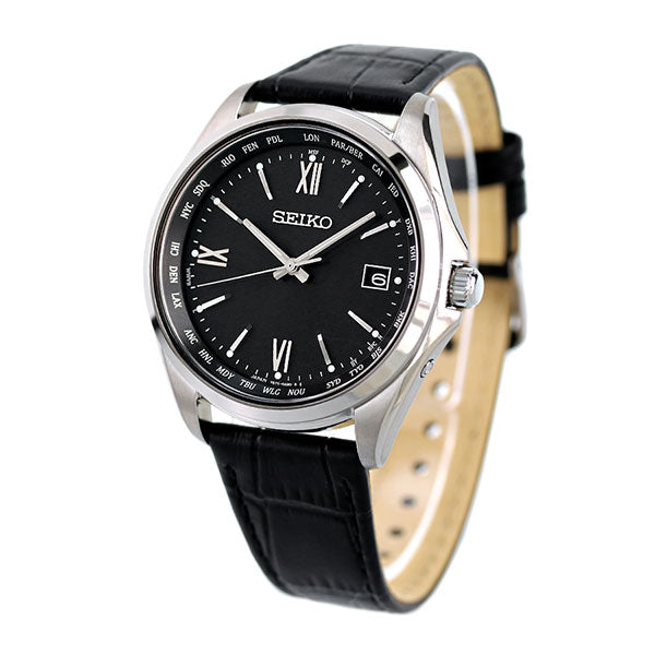 セイコー 時計 ソーラー電波 チタン ワールドタイム 腕時計 ブランド メンズ 日本製 SBTM297 SEIKO SBTM297
