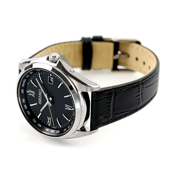 セイコー 時計 ソーラー電波 チタン ワールドタイム 腕時計 ブランド メンズ 日本製 SBTM297 SEIKO SBTM297