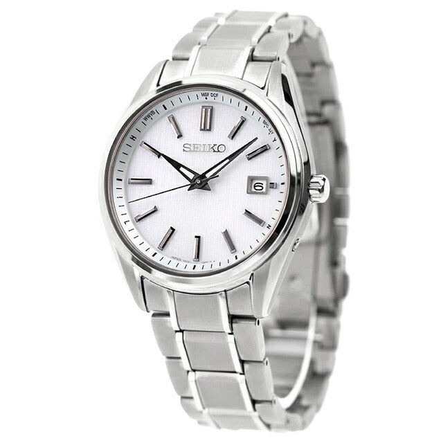 セイコーセレクション プレミアム ソーラー電波 腕時計 ブランド メンズ 限定モデル チタン SEIKO SBTM337 アナログ シルバー 日本製 SBTM337