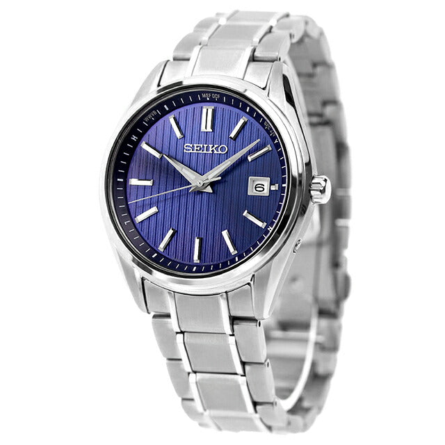 セイコーセレクション プレミアム ソーラー電波 腕時計 ブランド メンズ 限定モデル チタン SEIKO SBTM339 アナログ ネイビー 日本製 SBTM339