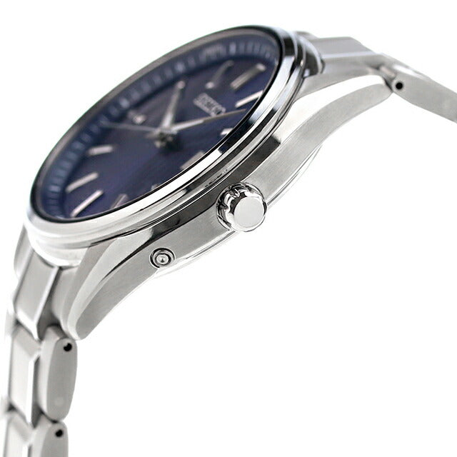 セイコーセレクション プレミアム ソーラー電波 腕時計 ブランド メンズ 限定モデル チタン SEIKO SBTM339 アナログ ネイビー 日本製 SBTM339