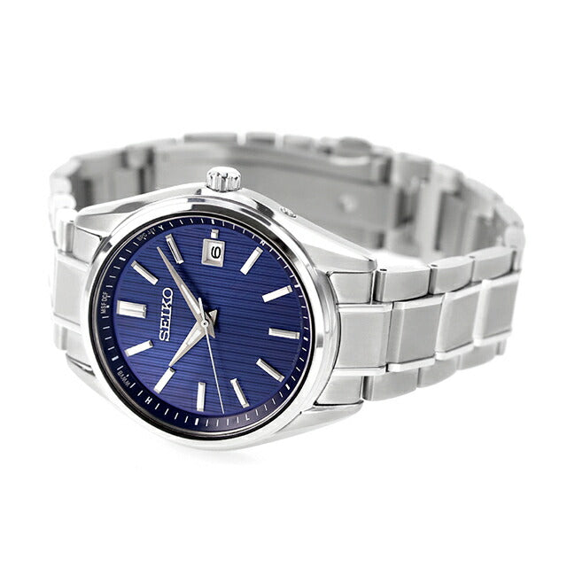セイコーセレクション プレミアム ソーラー電波 腕時計 ブランド メンズ 限定モデル チタン SEIKO SBTM339 アナログ ネイビー 日本製 SBTM339
