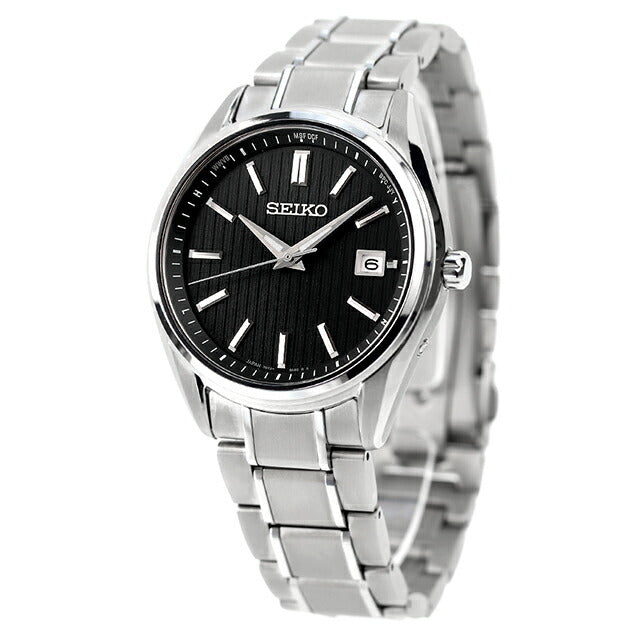 セイコーセレクション プレミアム ソーラー電波 腕時計 ブランド メンズ 限定モデル チタン SEIKO SBTM341 アナログ ブラック 黒 日本製 SBTM341