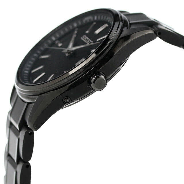セイコーセレクション プレミアム ソーラー電波 腕時計 ブランド メンズ 限定モデル チタン SEIKO SBTM343 アナログ ブラック 黒 日本製 SBTM343