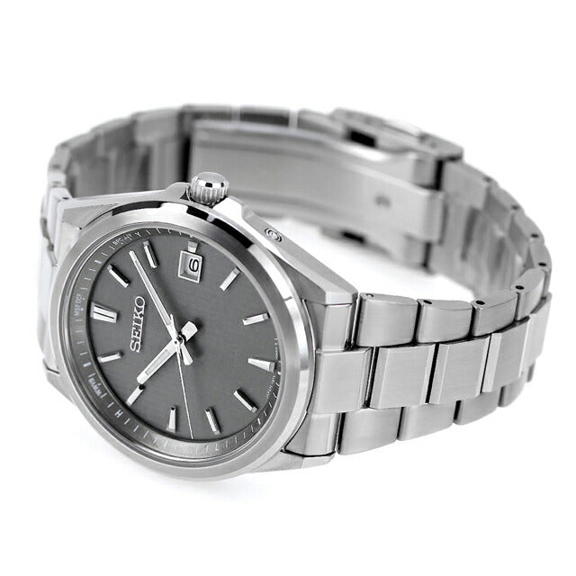 セイコーセレクション Sシリーズ ステンレス製 電波ソーラー 腕時計 ブランド メンズ SEIKO SELECTION SBTM347 アナログ グレー SBTM347