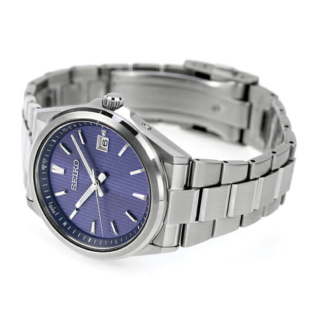 セイコーセレクション Sシリーズ ステンレス製 電波ソーラー 腕時計 ブランド メンズ SEIKO SELECTION SBTM349 アナログ ブルー SBTM349