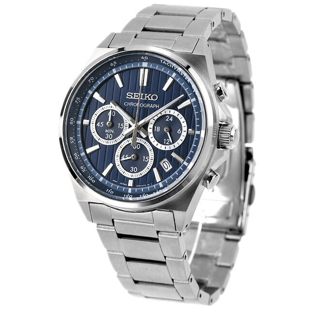 セイコーセレクション クオーツ 腕時計 ブランド メンズ 限定モデル クロノグラフ SEIKO SBTR033 アナログ ブルー SBTR033