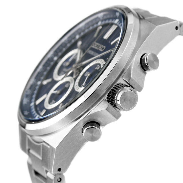 セイコーセレクション クオーツ 腕時計 ブランド メンズ 限定モデル クロノグラフ SEIKO SBTR033 アナログ ブルー SBTR033