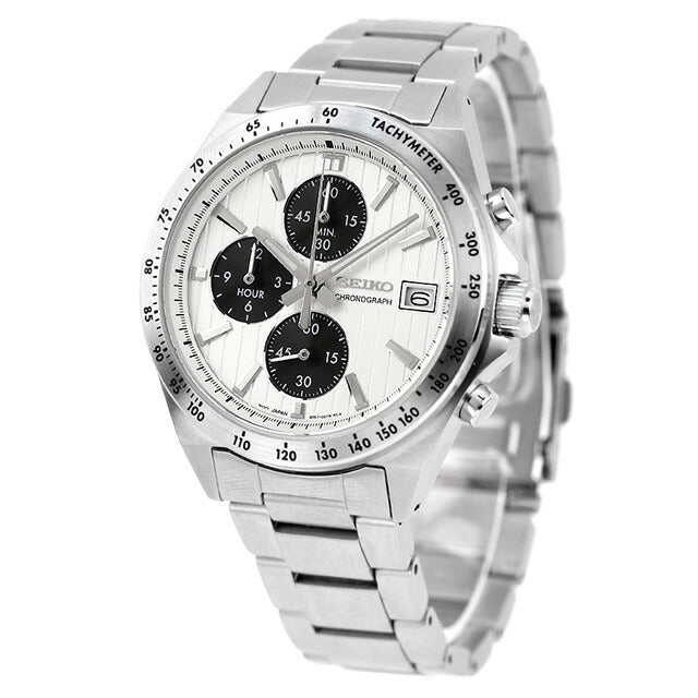 セイコーセレクション クロノグラフ クオーツ 腕時計 ブランド メンズ 流通限定 SEIKO SBTR039 アナログ シルバー SBTR039