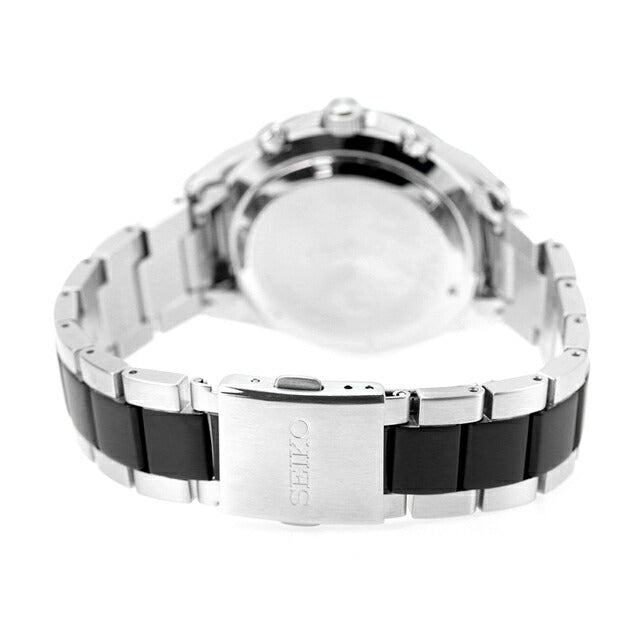 セイコーセレクション クロノグラフ クオーツ 腕時計 ブランド メンズ 流通限定 SEIKO SBTR043 アナログ ブラック 黒 SBTR043