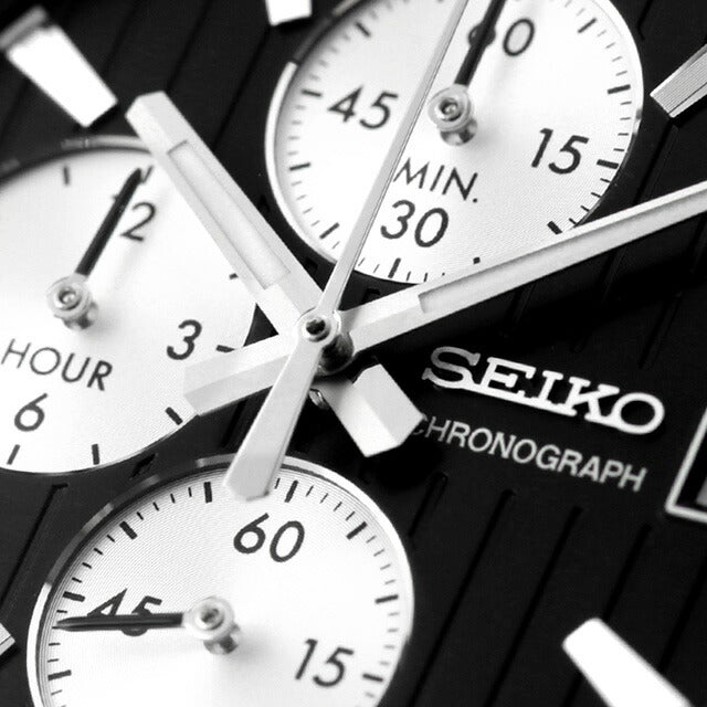 セイコーセレクション クロノグラフ クオーツ 腕時計 ブランド メンズ 流通限定 SEIKO SBTR043 アナログ ブラック 黒 SBTR043