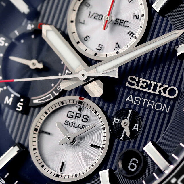 セイコー アストロン NEXTER 5X デュアルタイムクロノグラフ 電波ソーラー 腕時計 ブランド メンズ チタン SEIKO ASTRON SBXC151 SBXC151