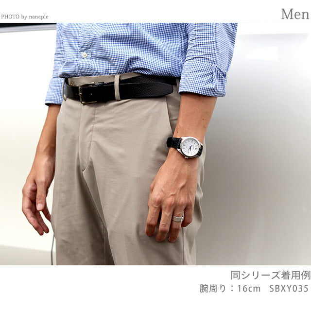 セイコー アストロン オリジン ソーラー電波 腕時計 ブランド メンズ ソーラー電波 チタン SEIKO SBXY034 アナログ ホワイト 白 日本製 セイコー アストロン SBXY034