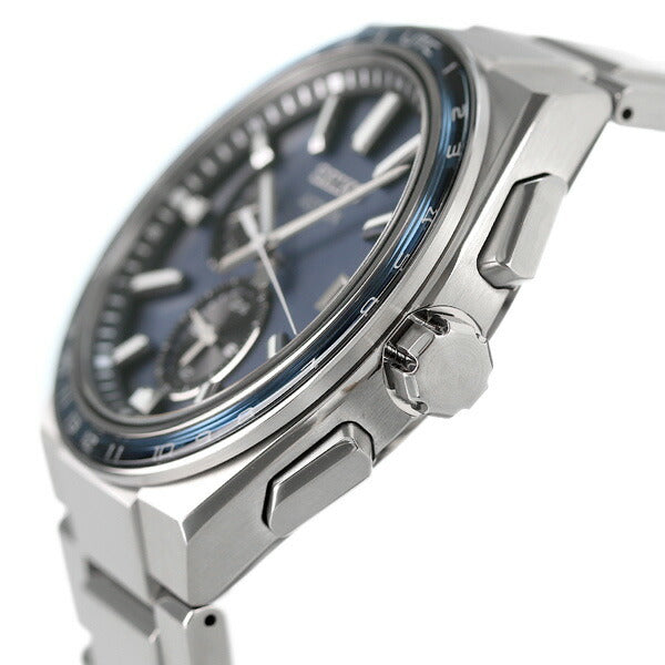 セイコー アストロン ネクスター ワールドタイム 日本製 ソーラー電波 メンズ 腕時計 ブランド SBXY037 SEIKO ブルーグレー SBXY037