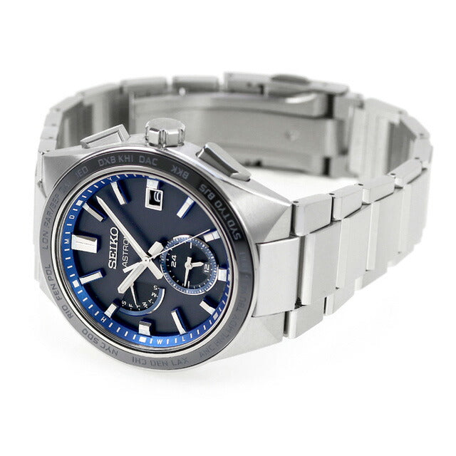 セイコー アストロン チタン ネクスター ソーラー 電波 ソーラー電波 腕時計 ブランド メンズ SEIKO SBXY051 ブルー 日本製 SBXY051