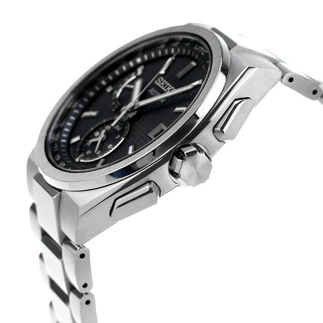 セイコー アストロン ネクスター ソーラー電波 8B63 電波ソーラー 腕時計 ブランド メンズ チタン SEIKO SBXY067 アナログ ブラック 黒 日本製 SBXY067