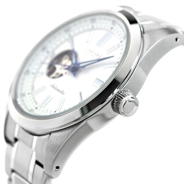 セイコー メンズ 腕時計 日本製 メカニカル オープンハート SCVE049 SEIKO セイコーセレクション ホワイト 時計 SCVE049