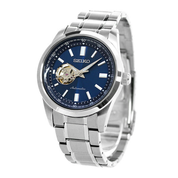セイコー メンズ 腕時計 ブランド 日本製 メカニカル オープンハート SCVE051 SEIKO セイコーセレクション ブルー SCVE051