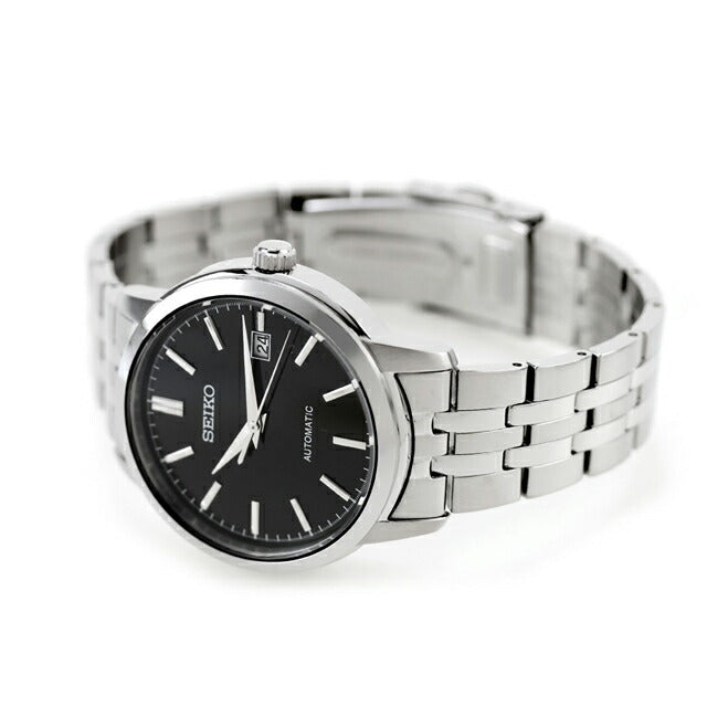 セイコーセレクション Sシリーズ メカニカル 自動巻き 腕時計 ブランド メンズ SEIKO SELECTION SCVE061 アナログ ブラック 黒 日本製 SCVE061