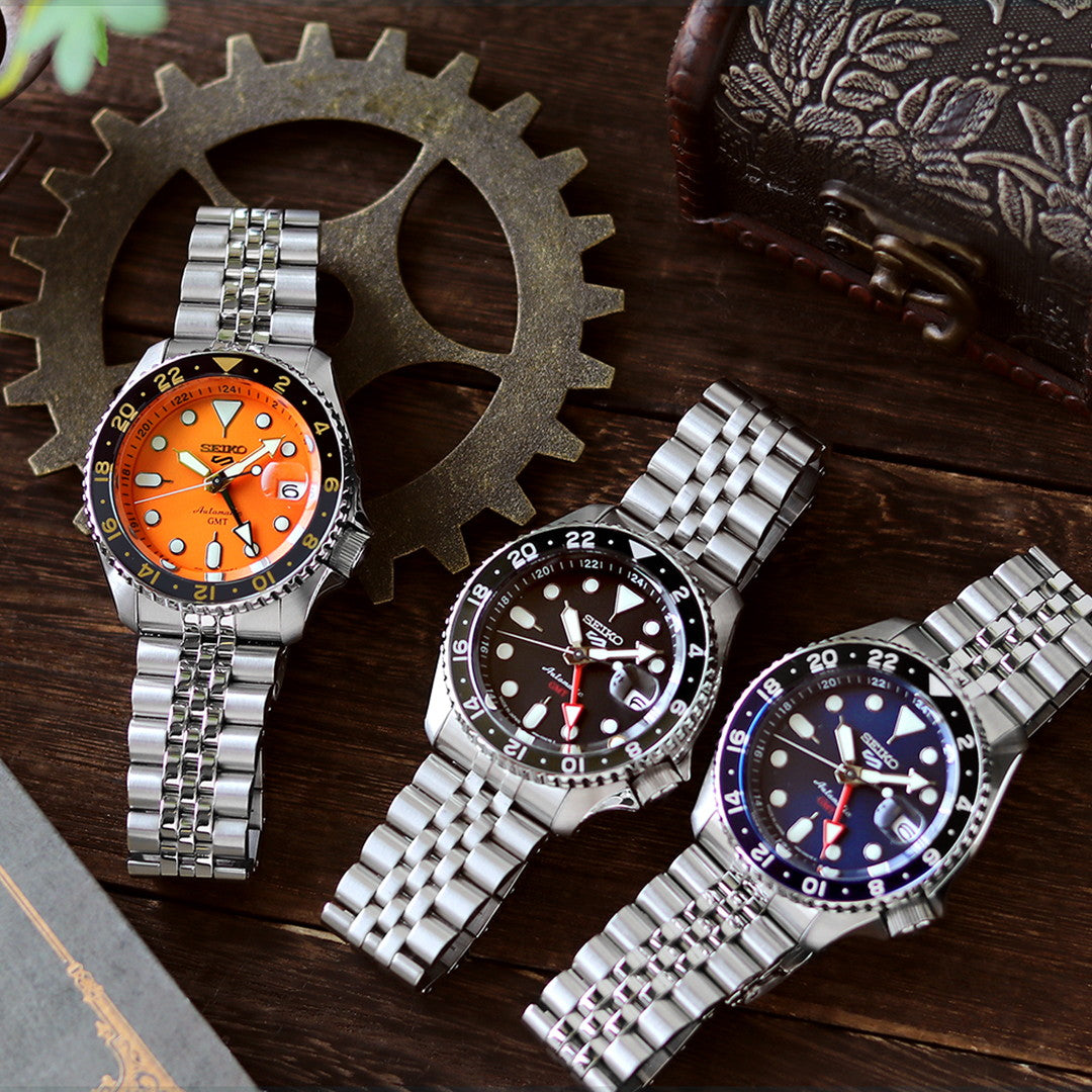 セイコー5 スポーツ ファイブスポーツ 限定モデル SKX Series GMTモデル 自動巻き 機械式 メンズ 腕時計 ブランド SSK005KC SEIKO オレンジ SSK005KC