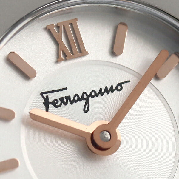 フェラガモ 時計 ガンチーニ 22mm スイス製 クオーツ レディース 腕時計 SF4301820 Salvatore Ferragamo シルバー ホワイト SF4301820