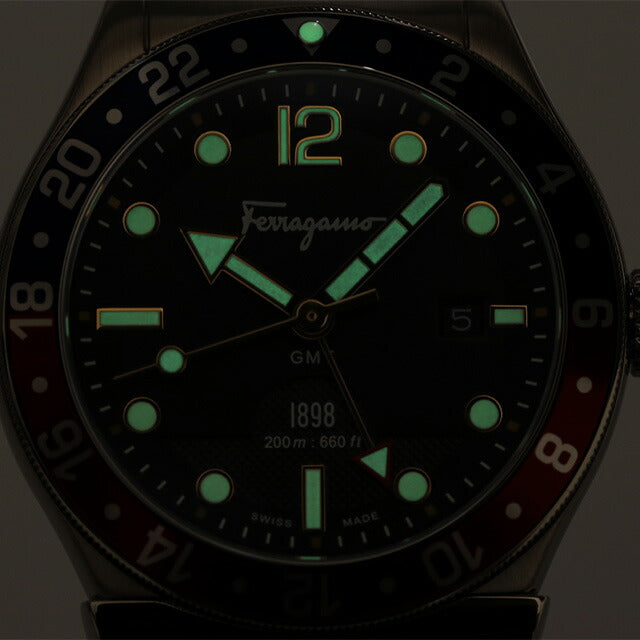 サルヴァトーレ フェラガモ 1898 クオーツ 腕時計 ブランド メンズ GMT SFDU00419 アナログ ブラック 黒 スイス製 SFDU00419