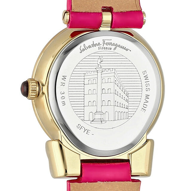 サルヴァトーレ フェラガモ GANCINI クォーツ 電池式 腕時計 ブランド レディース Salvatore Ferragamo SFYE00522 アナログ ホワイト ピンク 白 スイス製 SFYE00522