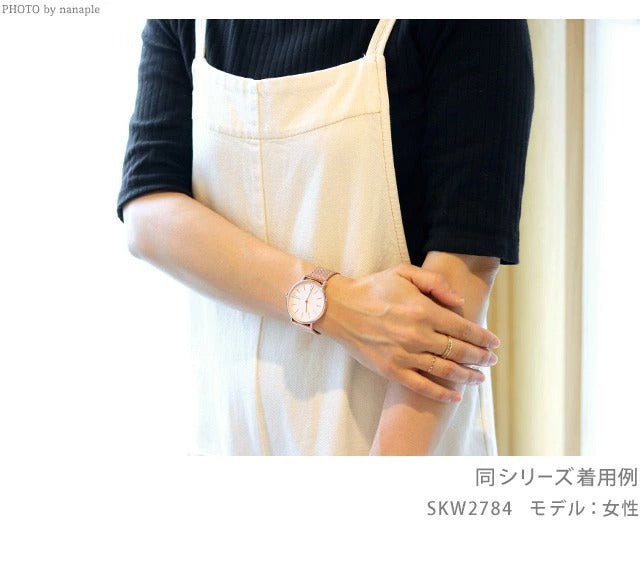 スカーゲン 腕時計 ブランド レディース シグネチャー 38mm クオーツ SKW2922 ブルー SKW2922
