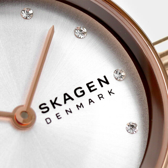 スカーゲン 腕時計 ブランド レディース フレア リール 26mm LWGレザー クオーツ SKW3029 ホワイトシルバー ホワイト SKW3029