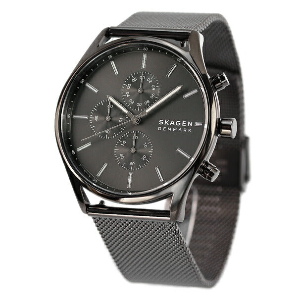 スカーゲン ホルスト 42mm クロノグラフ メンズ 腕時計 ブランド SKW6608 HOLST ガンメタル SKW6608