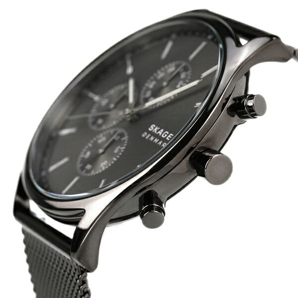 スカーゲン ホルスト 42mm クロノグラフ メンズ 腕時計 ブランド SKW6608 HOLST ガンメタル SKW6608