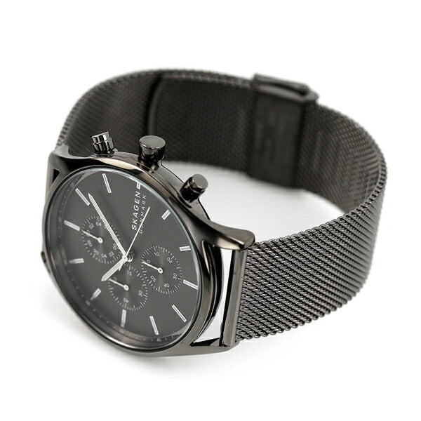 スカーゲン ホルスト 42mm クロノグラフ メンズ 腕時計 ブランド SKW6608 HOLST ガンメタル SKW6608
