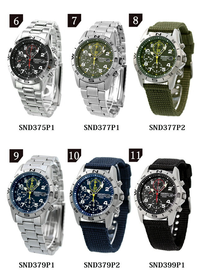 セイコー 逆輸入 海外モデル 腕時計 ブランド メンズ レディース 海外モデル クロノグラフ SEIKO アナログ 黒 白 赤 SND 選べるモデル SND367