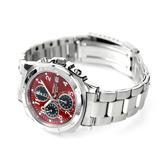 セイコー 逆輸入 海外モデル 高速クロノグラフ SND495P1 SND495PC SEIKO メンズ 腕時計 ブランド クオーツ レッド ブラック 時計 SND495P1