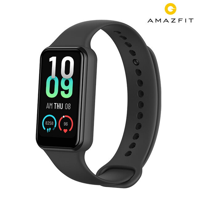 アマズフィット Band 7 充電式クオーツ スマートウォッチ メンズ レディース Bluetooth Amazfit SP170049-C01 デジタル ブラック 黒 記念品 プレゼント ギフト SP170049-C01