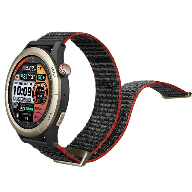 アマズフィット チーター プロ ラントラックブラック 充電式クォーツ スマートウォッチ ブランド メンズ チタン Amazfit SP170062-C196 デジタル ブラック 黒 SP170062-C196