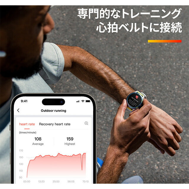 アマズフィット Cheetah スマートウォッチ メンズ レディース Bluetooth Amazfit SP170063-C197 デジタル スピードスターグレー SP170063