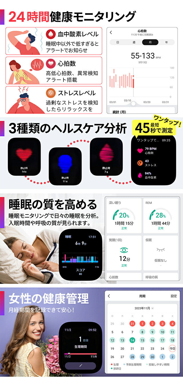 アマズフィット ミッドナイトブラック 充電式クオーツ スマートウォッチ ブランド メンズ レディース Bluetooth Amazfit SP170066-C178 SP170066-C178